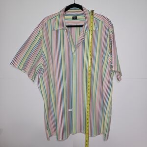 Colorful Striped Men's Casual Shirt